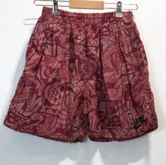 NIKE 総柄 ショーツ ショートパンツ ロゴ刺繍 水陸両用 M