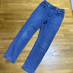 デニムブルー スリムフィット ロングパンツ