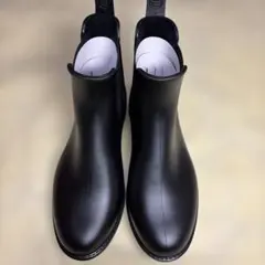黒のサイドゴアショートブーツ Ｌサイズ