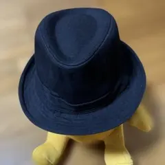 黒のコットンハット