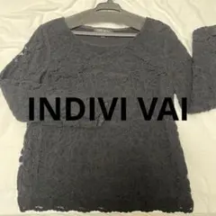 【INDIVI VAI】　レースカットソー