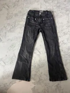 ZARA キッズ フレアパンツ 8サイズ ダークグレー
