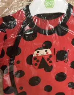 新品タグ付き ￼てんとう虫デザイン ベビー服 60-70コスプレコスチューム￼