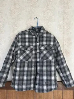 ZARA グレー系チェック フランネルジャケット 11-12歳用