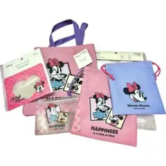 ミニーマウス ミッキーマウス トートバッグ 巾着 カード入れ 5点 ディズニー