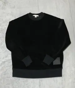 Y-3 ベロア クルーネック スウェット ブラックのサムネイル