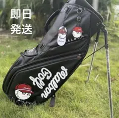新品 キャップ付 Malbon マルボン ゴルフバッグ キャディバッグ