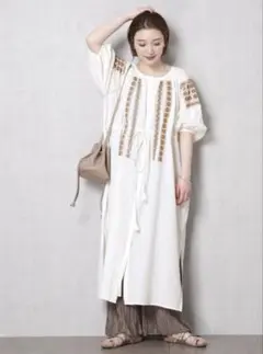 FREAK'S STORE 2WAY刺繍ロングワンピース