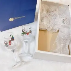 新品未使用　名古屋三越　ワイングラス　桂由美　6セット　リボン　アンティーク