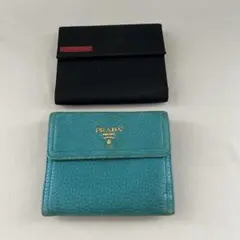 【PRADA 2点セット】プラダスポーツ & レザー二つ折り財布 まとめ売り