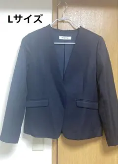 【美品】ナチュナルビューティベーシック ノーカラージャケット