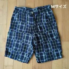 GLOBAL WORK 　ハーフパンツ　チェック　Mサイズ　レディース