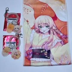 FGO 極楽湯 カルナ タオル ロッカーキー風キーホルダー - メルカリ