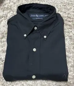 90s✨極美品✨ラルフローレン　オールブラック　ボタンダウンシャツ　BLAKE
