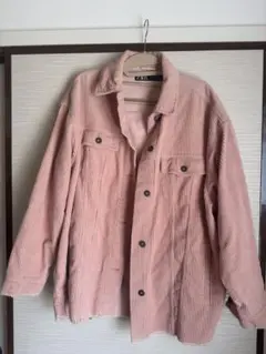 コーデュロイジャケット ピンク