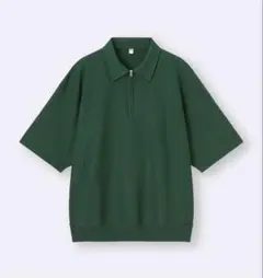 ハーフジップスウェットTシャツ（5分袖）