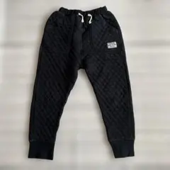MAKE YOUR DAY キルティング ロング パンツ 130 黒