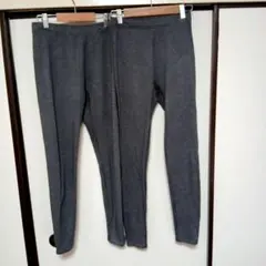 ヒートテック　グレーレギンス 2枚セット Mサイズ