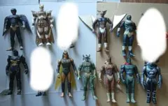 仮面ライダー クウガ アギト 龍騎 怪人 フィギュア 7体セット ソフビ
