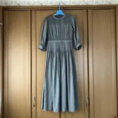 ロペピクニック　ワンピース プリーツデザイン　ロングワンピース