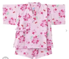 【美品】ミキハウス　甚平　女の子110cm