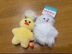 【新品】mojojojo マスコット ぬいぐるみ 5 白ねこ 黄色ひよこ セットのサムネイル