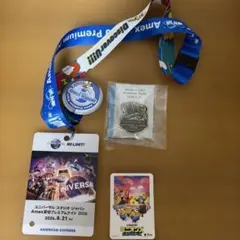 USJ Amex 貸切プレミアムナイト 2026 クレデンシャル＆ピンバッジ