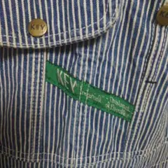 KEY ストライプ オーバーオールのサムネイル