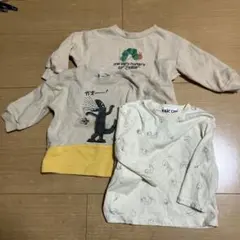 「はらぺこあおむし」トレーナー2点Tシャツセット 80