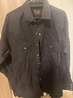 PLANS ウエスタンシャツ ブラック