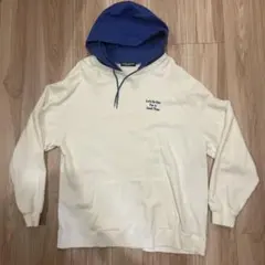 RODEO CROWNS WIDE BOWL パーカー ホワイト ブルー L