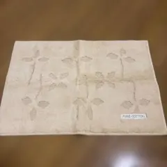 PURE COTTON バスマット ベージュ 花柄のサムネイル