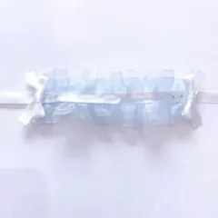 ヘッドドレス ちびぐるみ ぬい服 リボン　水色 10cm 12cm