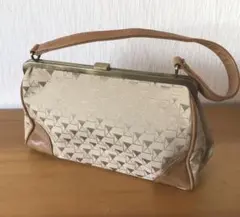 ハンドバッグ クラッチバッグ　ベージュ　ブラウン　パーティー　入学　卒業