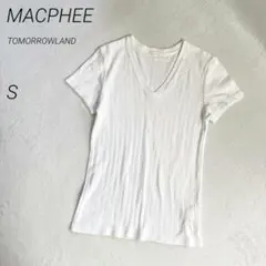 MACPHEE　Vネック　ワイドリブTシャツ　コットン　半袖　日本製のサムネイル