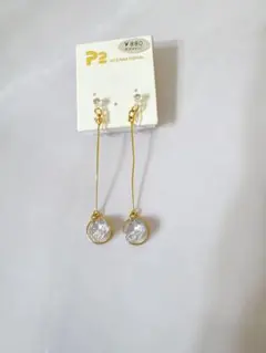 【新品未使用品】P2 ロングイヤリング PJN-211 ゴールド&ネックレス