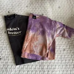 ｙ181-3　マニーナ　トップス　2枚セット　サイズ80.90. タイダイ