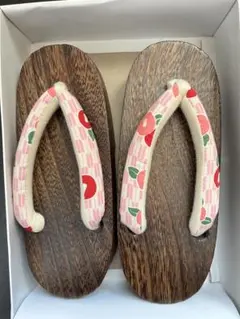 キッズ草履 19.5cm ピンク花柄