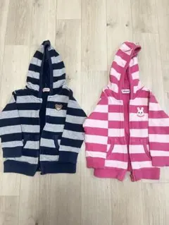90 双子　上着　まとめ売り　男の子　女の子　ジャケット　アウター　ミキハウス