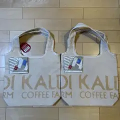 KALDI トートバッグ&もへじ手ぬぐいエコバッグ　各2点