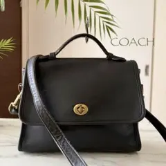 超美品 COACH オールドコーチ レザーショルダーバッグのサムネイル