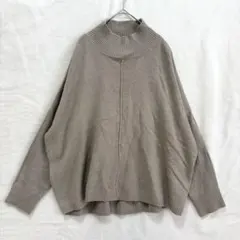 ローズファーム ハイネックニット ドルマン 洗える ゆったり オーバーサイズ M