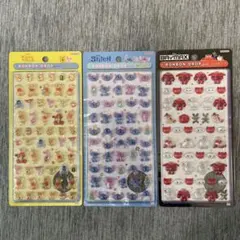 【ディズニーボンボンドロップシール】　プーさん　スティッチ　ベイマックス　3点