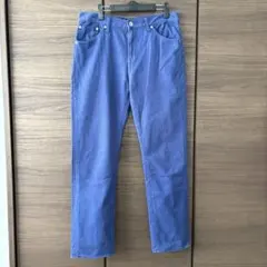 GU ジーユー　カラーデニム　ブルー　メンズ32インチ