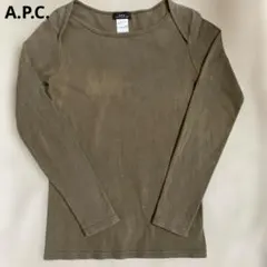 A.P.C. オリーブ色 長袖 Tシャツ カットソーのサムネイル