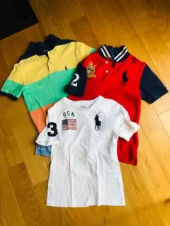 ポロ・ラルフ・ローレン ポロシャツ、Tシャツ３点セット130～140cm