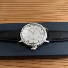 LIGE アナログ腕時計 シルバー/ブラック