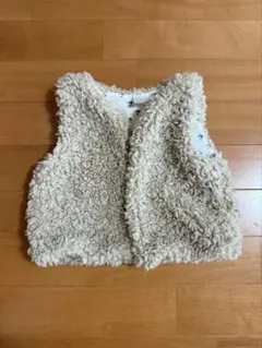 H&M ボアベスト 花柄 92cm