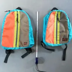 兄弟　お揃い　リュックセット　オレンジ