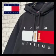 TOMMY HILFIGER トミーヒルフィガー パーカー ビッグ刺繍ロゴ